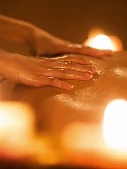 Massage avec huile